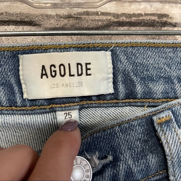 Agolde Toni mid rise straight jeans pristine - Picture 4 of 10
